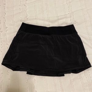 Lululemon Pace Rival Mid Rise Skirt Black
